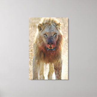 Einschüchterung Leinwanddruck