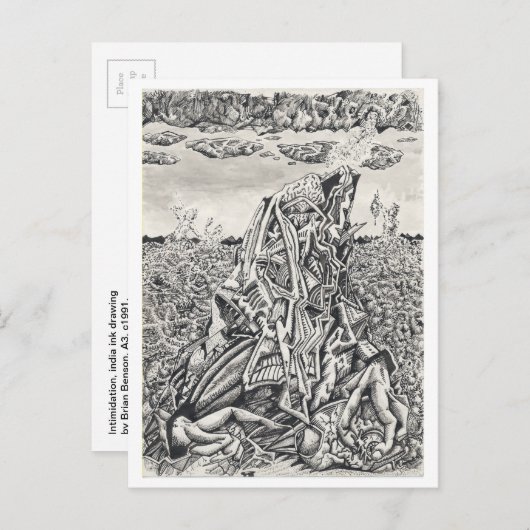 Einschüchterung Postkarte (Vorne/Hinten)