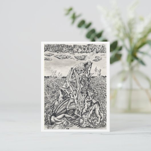 Einschüchterung Postkarte (Stehend Vorderseite)