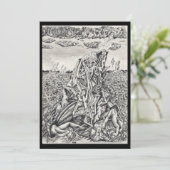 Einschüchterung, Tinte zeichnend Flachkarte (Stehend Vorderseite)