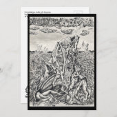 Einschüchterung, Tinte zeichnend Flachkarte (Vorne/Hinten)