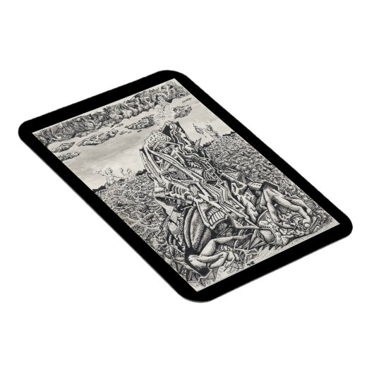 Einschüchterung, zeichnend Farbe flexibel Magnet (Rechte Seite)