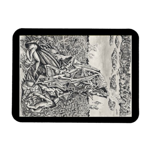 Einschüchterung, zeichnend Farbe flexibel Magnet (Horizontal)