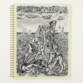 Einschüchterung, zeichnend Tinte Planer