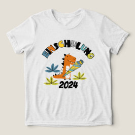 Einschulung 2026 - Dino mit Schultüte  Tri-Blend Shirt