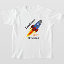 Einschulung - Countdown Schulstart 2025 - Rakete | T-Shirt