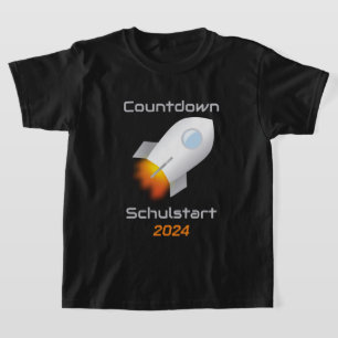 Einschulung - Countdown Schulstart - Rakete 1 T-Shirt