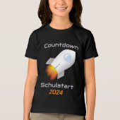 Einschulung - Countdown Schulstart - Rakete 1 | Tri-Blend Shirt (Vorderseite)