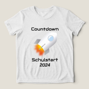 Einschulung - Countdown Schulstart - Rakete 2 Tri-Blend Shirt