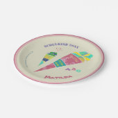 Einschulung Feier Schulkind Einschulungsfeier 2024 Pappteller (Schrägansicht)