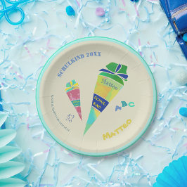 Einschulung Feier Schulkind Einschulungsfeier 2024 Pappteller