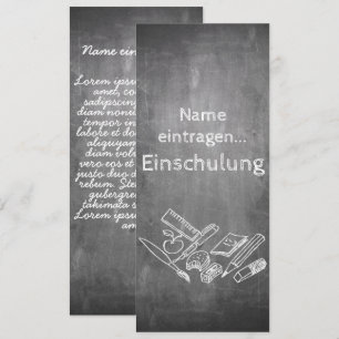 Einschulung im Tafelstil 2