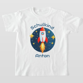 Einschulung - Rakete gelbe Sterne - Schulkind | T-Shirt