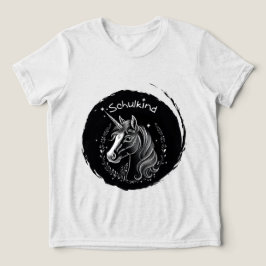 Einschulung - Schulkind - Einhorn mit Sternchen | Tri-Blend Shirt