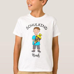 Einschulung Schulkind - Junge mit Schultüte 3   T-Shirt