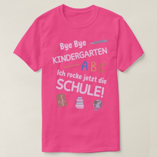 Einschulung von Schulkindern 50 T-Shirt (Design vorne)
