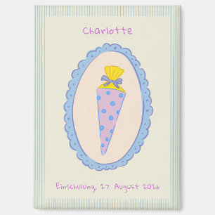 Einschulungsgeschenk Schultüte Erinnerungsstück Magnet