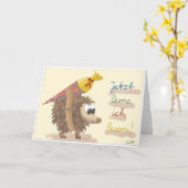 Einschulungskarte – liebevoll handgezeichnet Mädch Karte (Gelbe Blume)