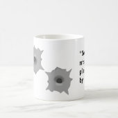 Einschussloch-Mitteilungs-Tasse Kaffeetasse (Mittel)