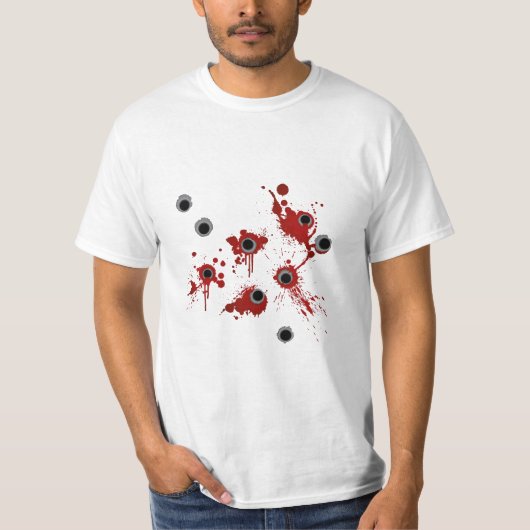 Einschussloch T T-Shirt (Vorderseite)