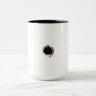 Einschussloch Tasse
