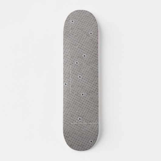 Einschussloch u. Diamant-Platte Skateboard (Vorne)