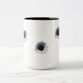 Einschussloch Zweifarbige Tasse (Mittel)