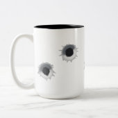 Einschussloch Zweifarbige Tasse (Links)
