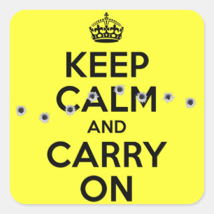 Einschusslöcher Quadratischer Aufkleber