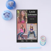 Einseitige HeadShot Comp-Karte für Modelle oder Sc Flyer (Einzeln)