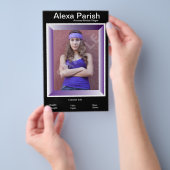 Einseitige Modell-Kopfschuss-Comp/Zed-Karte Flyer (Handgriff)