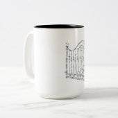 Einseitige Tasse des verdrehten Palastes (Vorderseite Links)