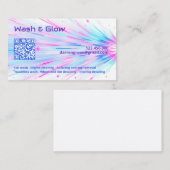 Einseitiger Autowascher QR Visitenkarte (Vorne/Hinten)