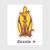 Einseitiger Pfeifkleber Aufkleber (Blatt)