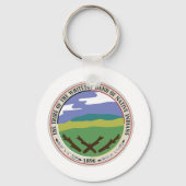 Einseitiger Round-Whitetop-Siegel-Schlüsselanhänge Schlüsselanhänger (Vorderseite)