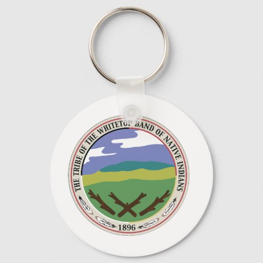 Einseitiger Round-Whitetop-Siegel-Schlüsselanhänge Schlüsselanhänger (Vorderseite)