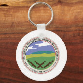 Einseitiger Round-Whitetop-Siegel-Schlüsselanhänge Schlüsselanhänger (Vorderseite)