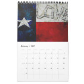 Einseitiger San Antonio-Kalender Kalender (Feb 2027)