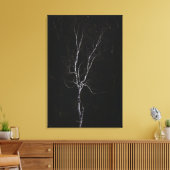 Einseitiger weißer Baum Leinwanddruck (Insitu (Wohnzimmer))