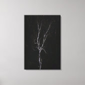 Einseitiger weißer Baum Leinwanddruck (Vorderseite)