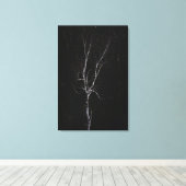 Einseitiger weißer Baum Leinwanddruck (Insitu (Holzboden))