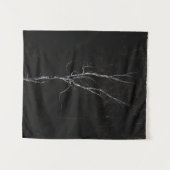 Einseitiger weißer Baum Wandteppich (Vorderseite (Horizontal))