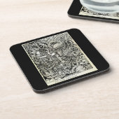 Einseitiger Wettbewerb von Brian Benson Getränkeuntersetzer (Linke Seite)