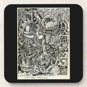 Einseitiger Wettbewerb von Brian Benson Getränkeuntersetzer