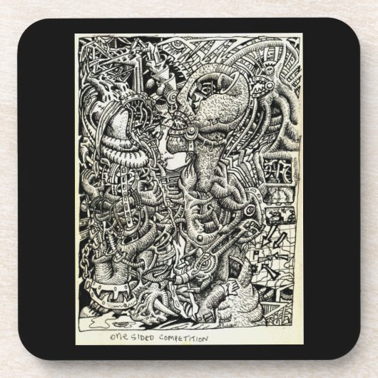 Einseitiger Wettbewerb von Brian Benson Getränkeuntersetzer (Vorderseite)