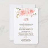 Einsetzen der Hochzeitsinformation und Details Gol Einladung (Vorderseite)