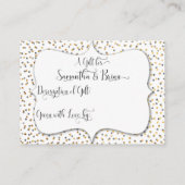 Einsetzen der Showdusche für benutzerdefinierte An Begleitkarte (Rückseite)