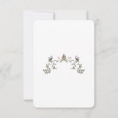 Einsetzen des INFO-Vintagen Viktorianischen Belle Einladung (Rückseite)