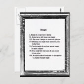 Einsicht Postkarte (Vorne/Hinten)