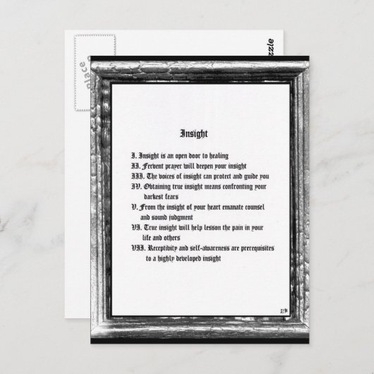 Einsicht Postkarte (Vorne/Hinten)